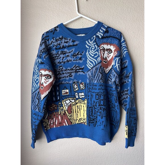 Aelfric Eden Vincent Van Gogh Abstract Pullover Sweater Men’s Size XL - Picture 1 of 6